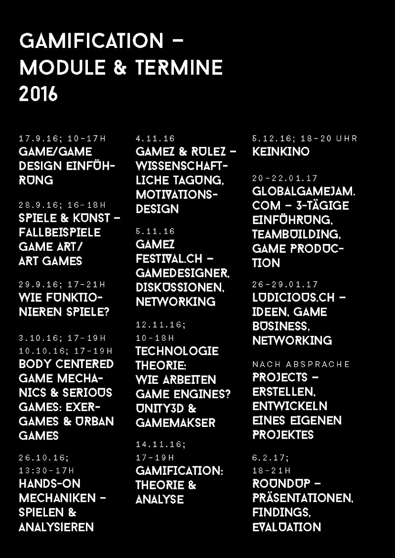 Gamification? Perspektiven für den Unterricht. Herbstsemester