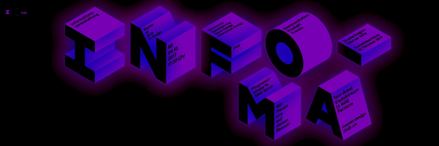 Master of Arts in Design. Infotag