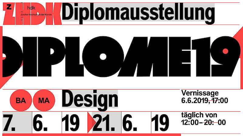 Einladung Diplomausstellung Game Design 2019