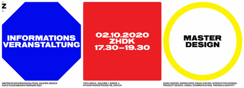 Master Design. Informationsveranstaltung 2020. Für Studienbeginn Februar 2021