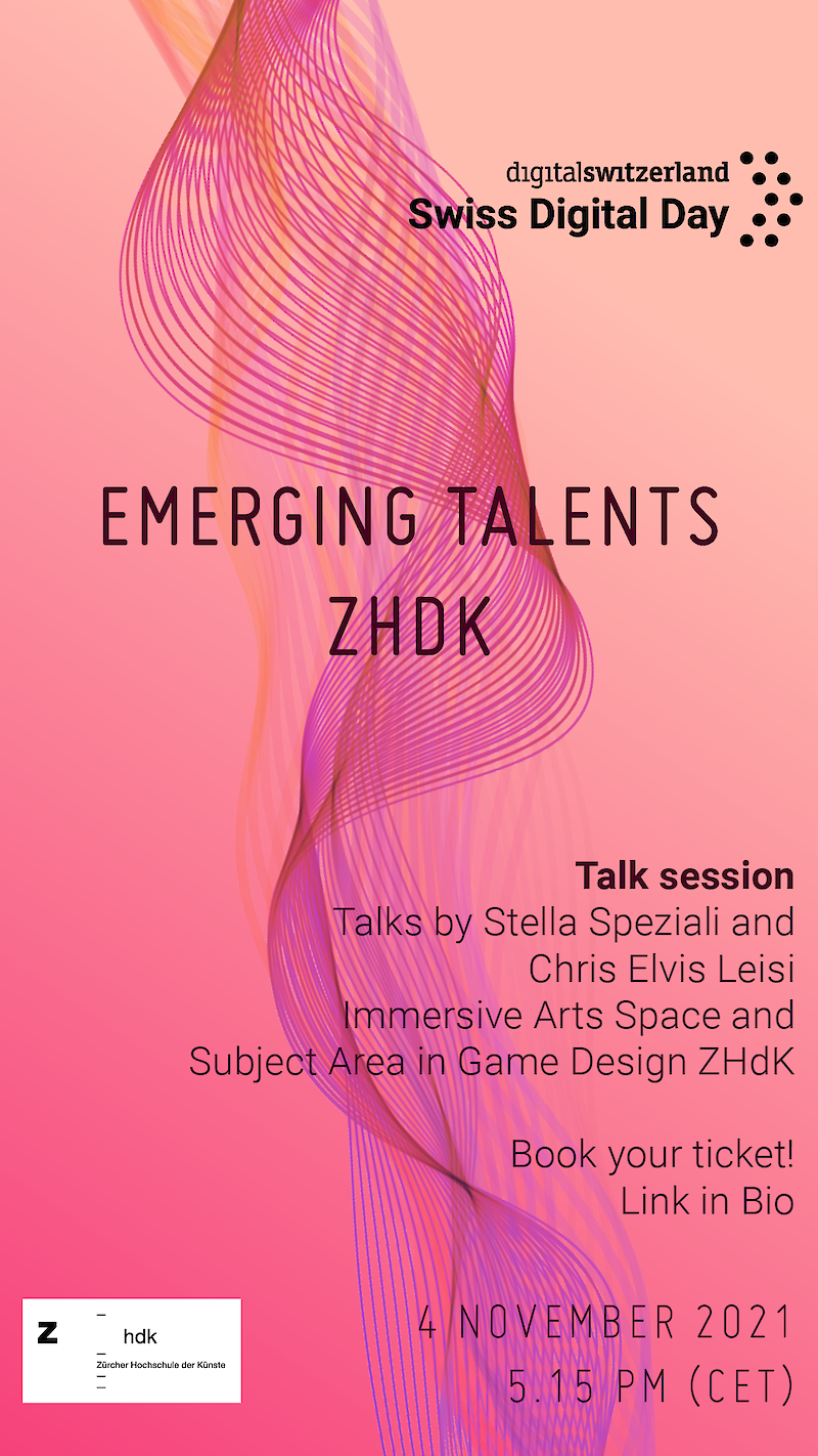 Emerging Talents ZHdK –  Talk Chris Elvis Leisi & Stella Speziali