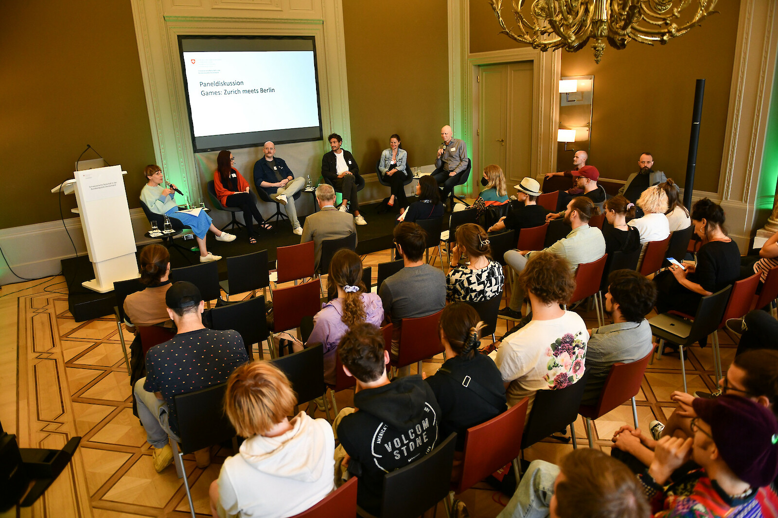 Paneldiskussion. Foto: © Daniel Hinz.