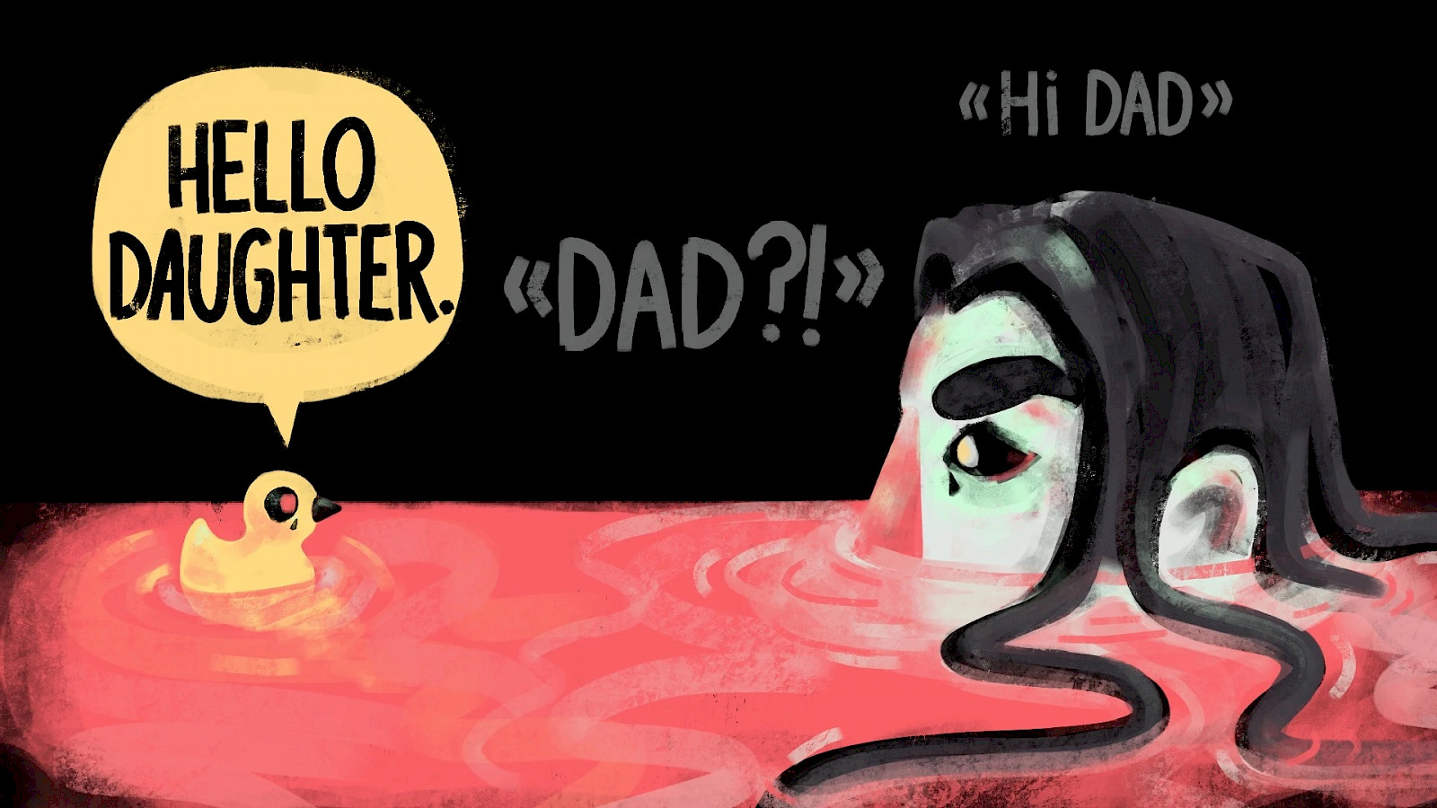 Screenshot «Psychotic Bathtub». © natsha, 2023.