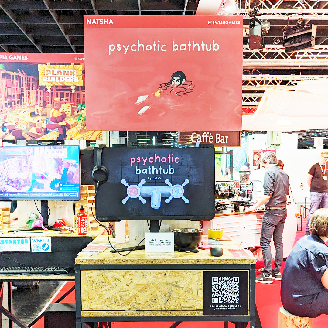 «Psychotic Bathtub» an der Gamescom 2023. © natsha.