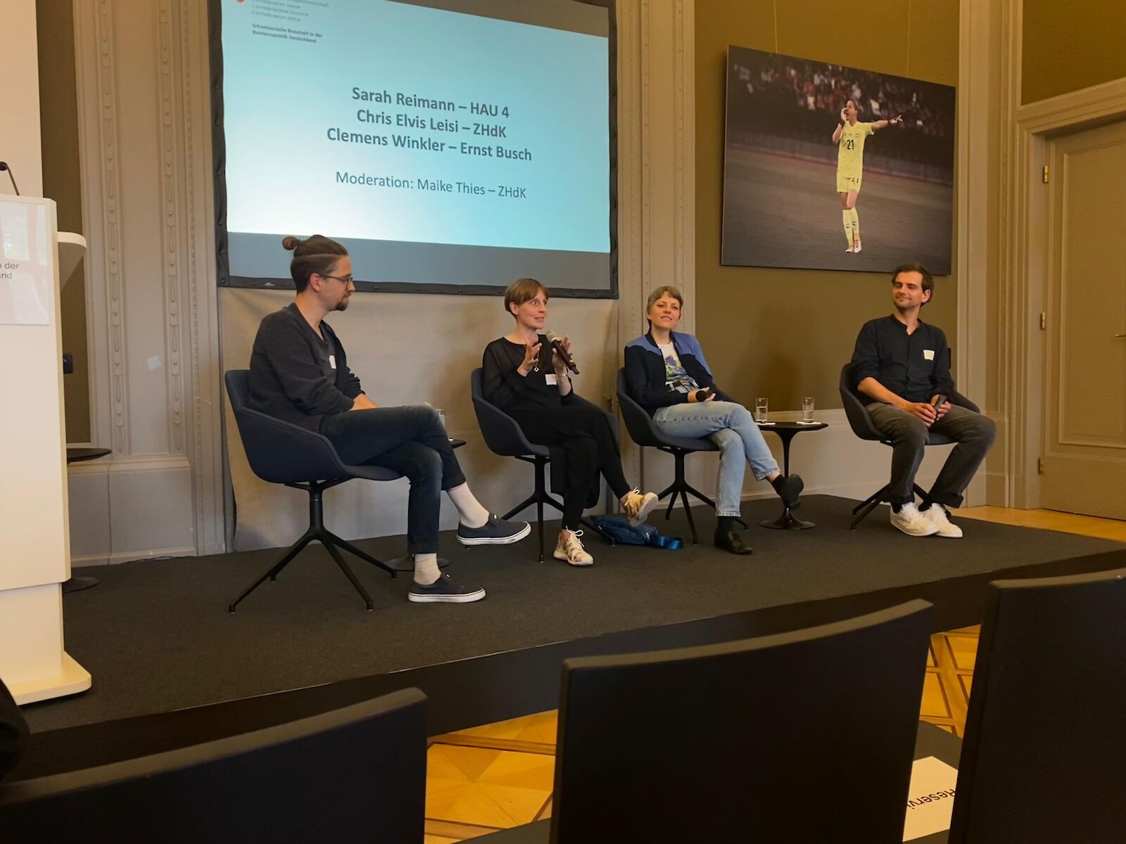 Netzwerkveranstaltung «Games: Zurich meets Berlin». Schweizerische Botschaft Berlin. Foto: Stefan Kraft.