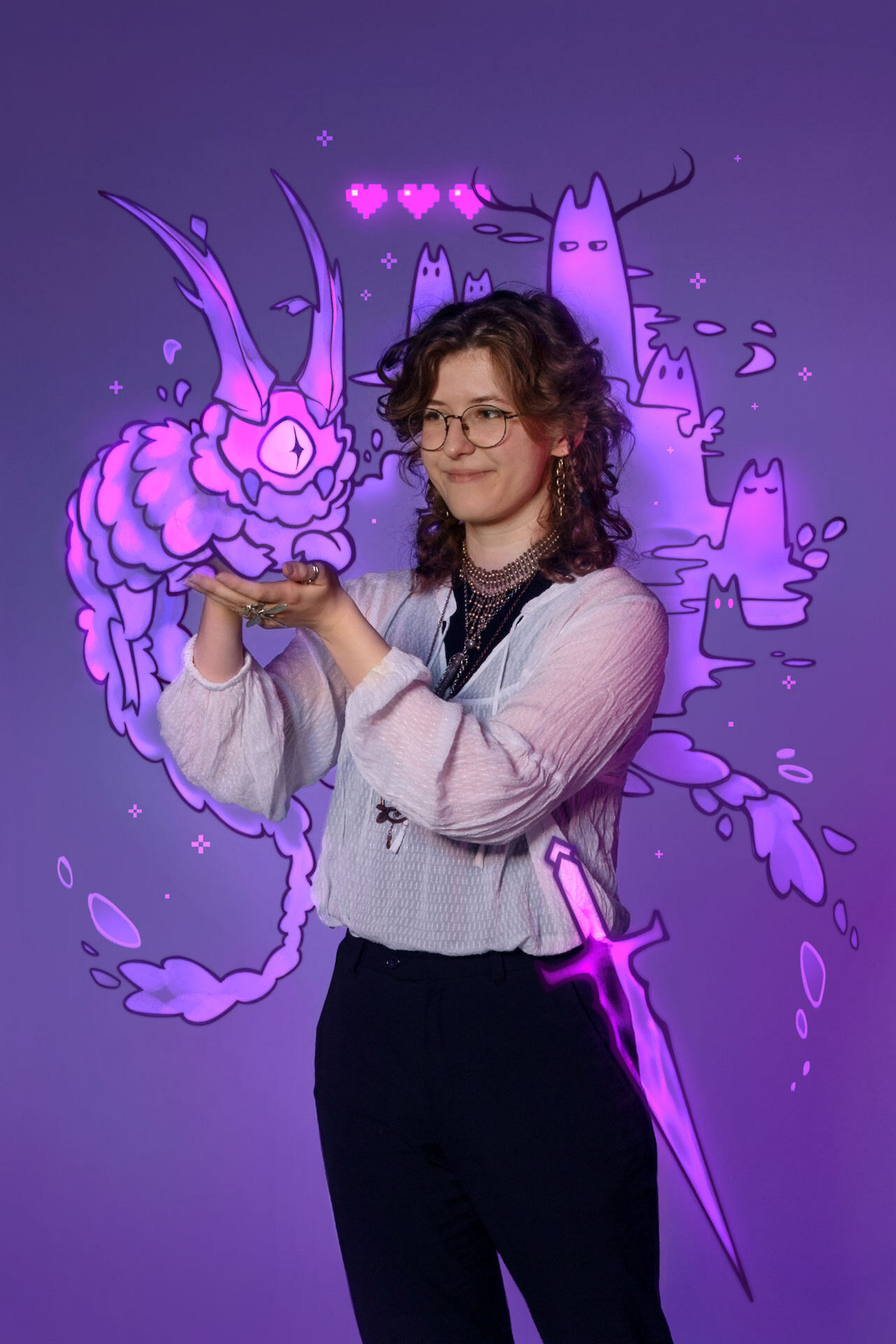 Game-Design-Studentin Elin Giger. Foto: Regula Bearth.