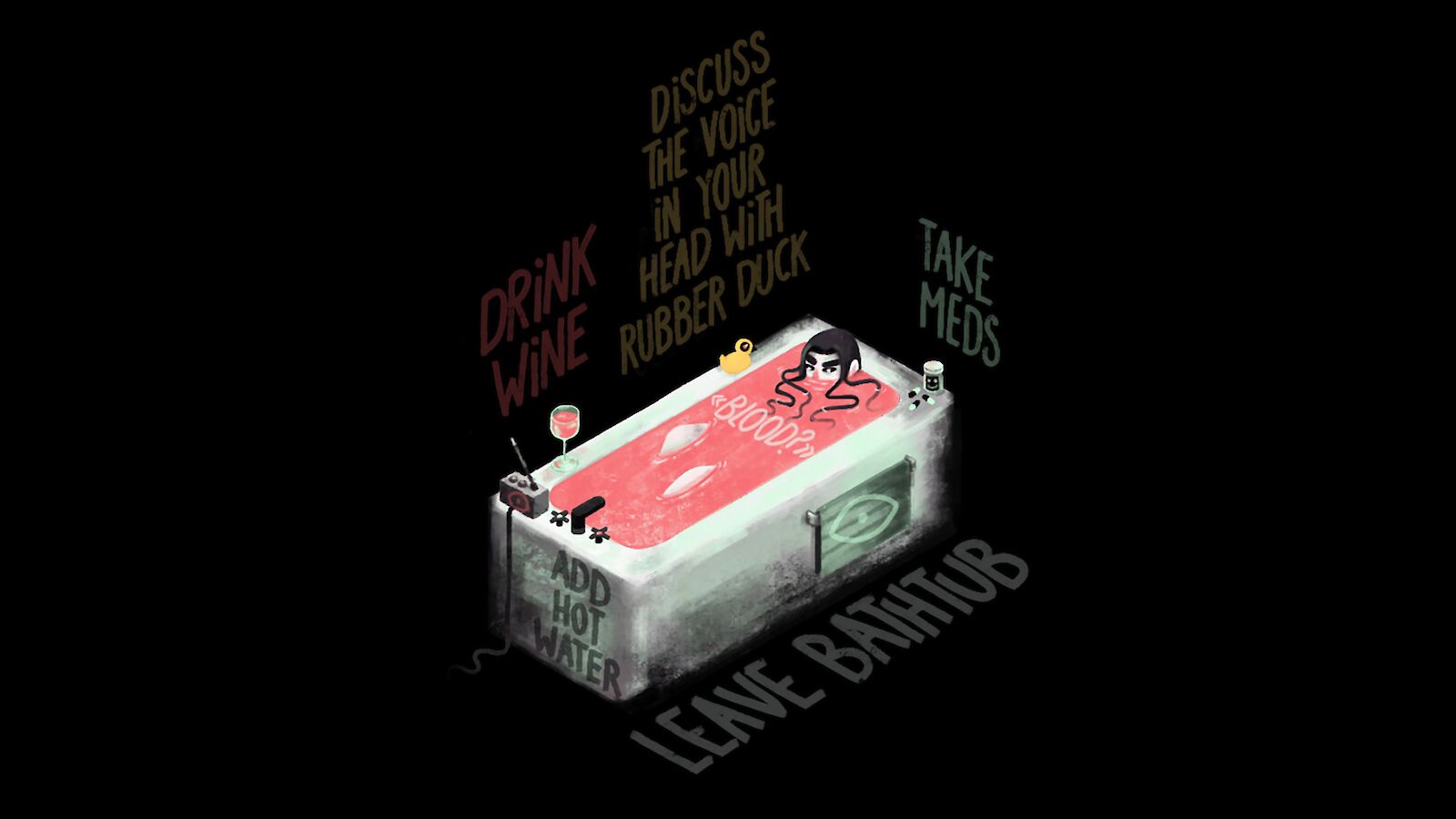 «Psychotic Bathtub» von Natasha Sebben.