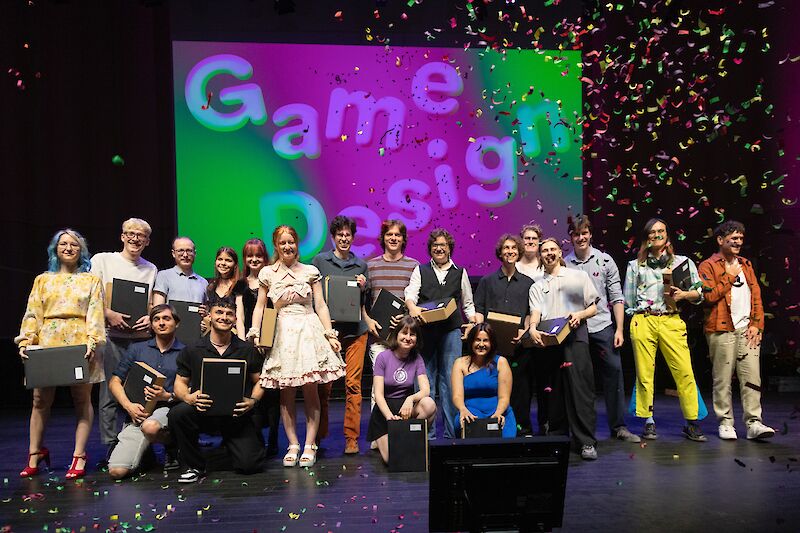 20 Studierende haben im BA und MA Major Game Design in 2026 abgeschlossen